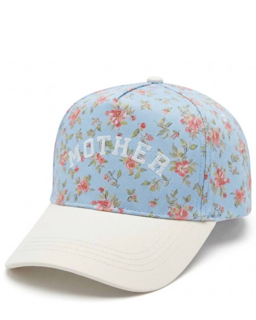 NEW DAVID & YOUNG women's mother floral trucker hat in light blue